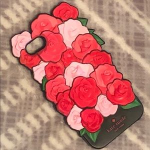 Fabulous Kate Spade ♠️3D Rose🌹 Silicone case